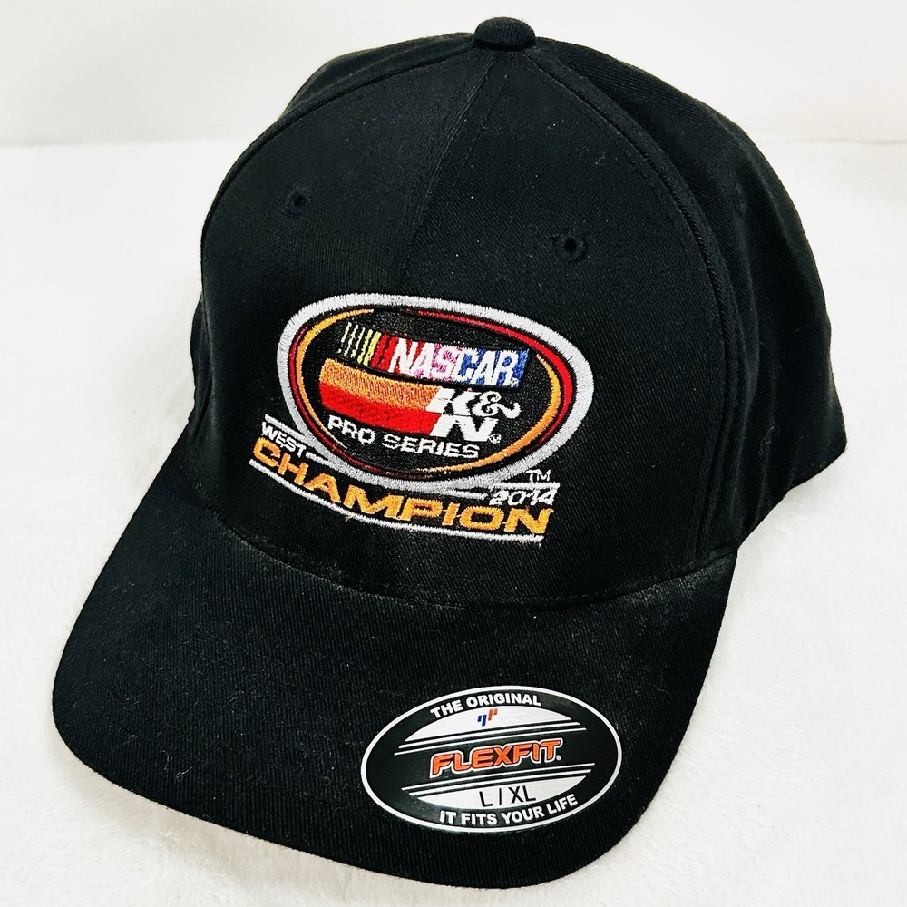 NASCAR K&N Series 2014 West Champion Racing Hat Cap Stretch Flex L/XL Black